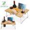Picnic Wine Table Portable and Foldable Picnic Wine and Snack Table Bamboo Wine Holder Table Cheese Tray Outdoor Beach Park