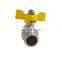 2022 High Quality Custom Butterfly Handle Male Thread Brass Gas Valve For Water