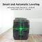Horizontal and Vertical Cross Line Green Light 3D Auto 360 Degree Machine Tool Automatic Leveling Out Door In Door Laser Level