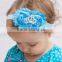 Latest Cute Crystal Pearl Baby Girl Crown cotton Headband Newborn Infant Tiara Glitter Crown Princess Headband MY-AA0002