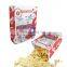Food greaseproof paper biodegradable microwave popcorn bling packing bag with reflecting film