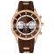 Make your own logo minimalist chronograph sport water resistant black diamond wristwatches women