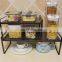 Countertop organizer extended save space kitchen drawer standing cabinet pantry shelf folding oversize free-standing spice rack