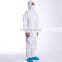CE Medical Coverall Waterproof Disposable Coverall Non-Woven Coverall Suit with Hood and Front Zipper
