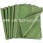 Green woven polypropylene bags for construction waste
