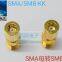 RF coaxial connector SMA/SMB-KK