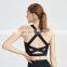 Women Shockproof Sexy Straps Sports Yoga Bra Ladies Outdoor Training Gym Top Nylon Spandex Front Zipper Exercise Wear Clothes