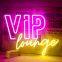 VIP-Лаундж. Нейонный знак для декорации стен. Нейонный световой знак VIP для декорации комнат. Светящийся знак с управлением через USB