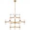 Margita Medium Chandelier Cylindrical double-ended glass lampshade Ceiling Lamp for living room dining room bathroom