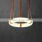 Simple Hanging Pendant Light Round Luxury Modern Alabaster Led Chandelier For Living Room Home