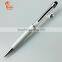 Multi color metal crystal stylus pen in ballpoint pen with company logo                        
                                                Quality Choice