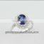 2013 Hot Item 925 Stering Silver Created Blue Sapphire Set Gemstone Jewelry