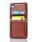Shockproof Soft Protective Leather Card Slot Case for Sony Z5