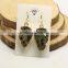 EA3227 New gold electroplated natural crystal gemstone arrowhead earring
