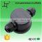 watertight round plastic junction box ip66 with M20S cable gland