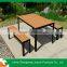 aluminium polywood garden table chair sets