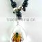 Multiple Insects Baby Teething Amber Floating Pendant Necklace