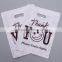 2015 Hot Sell Smile Face Die Cut Shopping Bags, Purple LDPE, More Designs