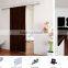 Modern sliding barn door hardware aluminum track and aluminum cover valance