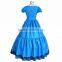Alice in Wonderland 2 Alice Kingsleigh Cosplay Costume Blue Dress Graduation Porm Party Dress Halloween Costumes for Women