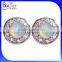 Man Made Synthetic Birthstone Opal Earring Stud Jewelry S925 Fire Opal Body Jewelry/925 Sterling Silver Round Opal Stud Earring