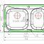 Franta steel vessel kitchen sink- Model 28531