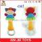 customize plush baby rattles toy cute animal shape soft baby rattles with transparent ring