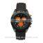high quality custom man quartz watch charm silicone watch