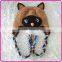 Wholesale Baby Winter Crochet Animal Knitted Hats Kids Earflap Hats