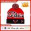 custom knitted pom beanie hat