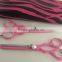 Pink Color Coated Hairdressing Barber Scissors & Thinning Scissor Shears Set