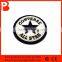 custom logo sew on embroidery patch for clothing with merrow border