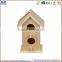 Shuanglong new unfinished handmade wooden bird houses wholesale