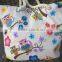 Foldable nylon rope handle tote bag