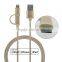 2016 mfi 2 in 1cable with special PET stable material