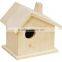customized wood material and holiday decoration&gift use wooden carved bird house