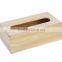 2016 wholesale High Quality Handmade Unfinished Wooden Tissue Box