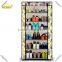 Metal frame non-woven shoe cabinet with cover