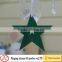 Green felt star christmas tree hanging ornament for home decoration