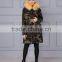 Cheap Winter Jacket faux rabbit lining raccoon fur winter custom parka