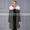Fashionable winter women real white fox fur jacket with fur inside and fur collar coat                        
                                                                                Supplier's Choice