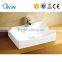 Simple modern above counter mounting ceramic rect art basin