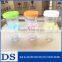 High Quality Glass Pudding Bottle With Colorful Caps And Spoons