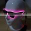 Specialize in High luminance Pink EL wire sunglasses / Pink EL sunglasses / Pink EL glasses