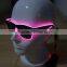 Specialize in High luminance Pink EL wire sunglasses / Pink EL sunglasses / Pink EL glasses