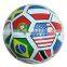 Promotional soccer balls with different flags printing