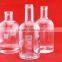 High quality 500ml glass bottle heart shape bottle round juice bottle