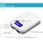 High Capacity Portable travel power bank 8800mAh and 10400mAh with a LED screen indicator