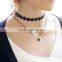 Cheap price 2016 New Hot Fashion Simple Style lace multilayer pendants Chokers Necklaces for Women holiday Gift Fine Jewelry