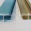 Durable aluminum extrusions 6063 6061 t5 t6 for industrial in anodize gold /black color